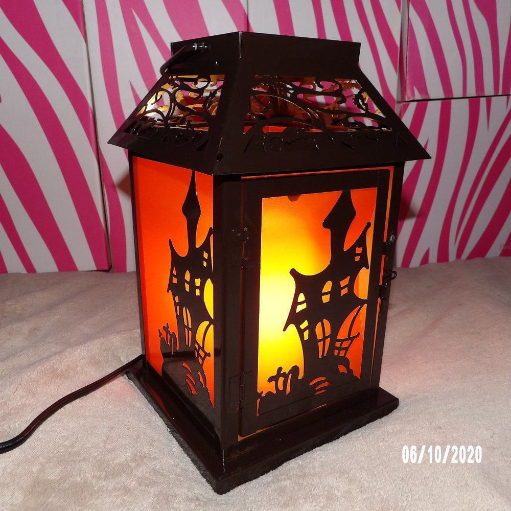 Haunted Lantern shade (2 items included) with a free white frosted glimmer light